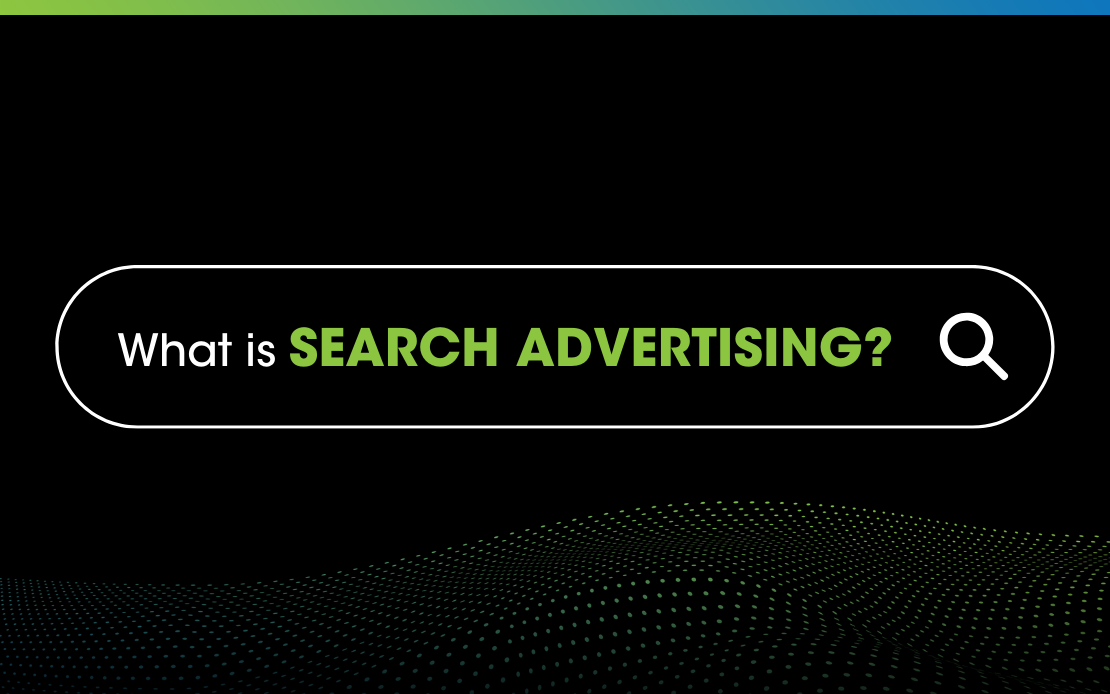 What is search advertising?
